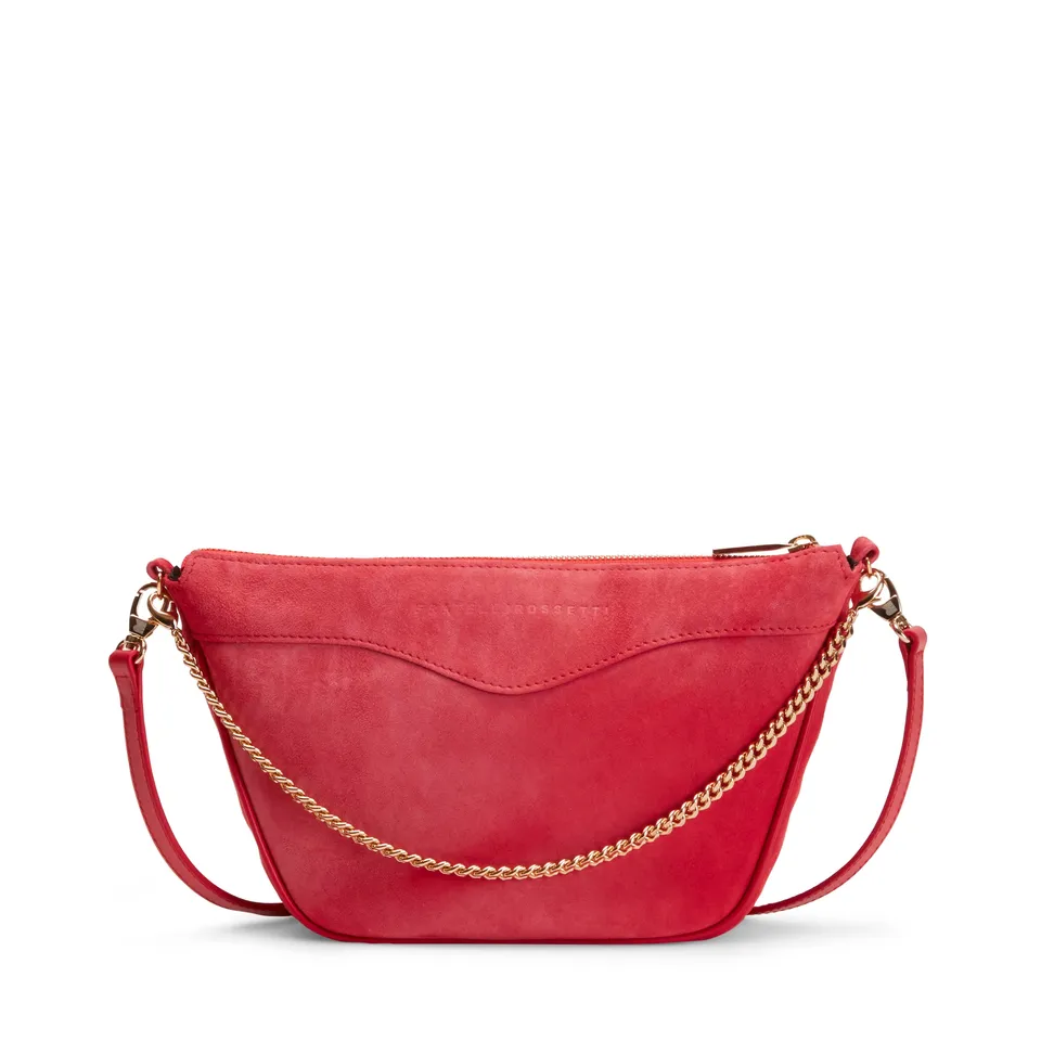 F.lli Rossetti Claire 84852 Pochette Suede Rosso Zip