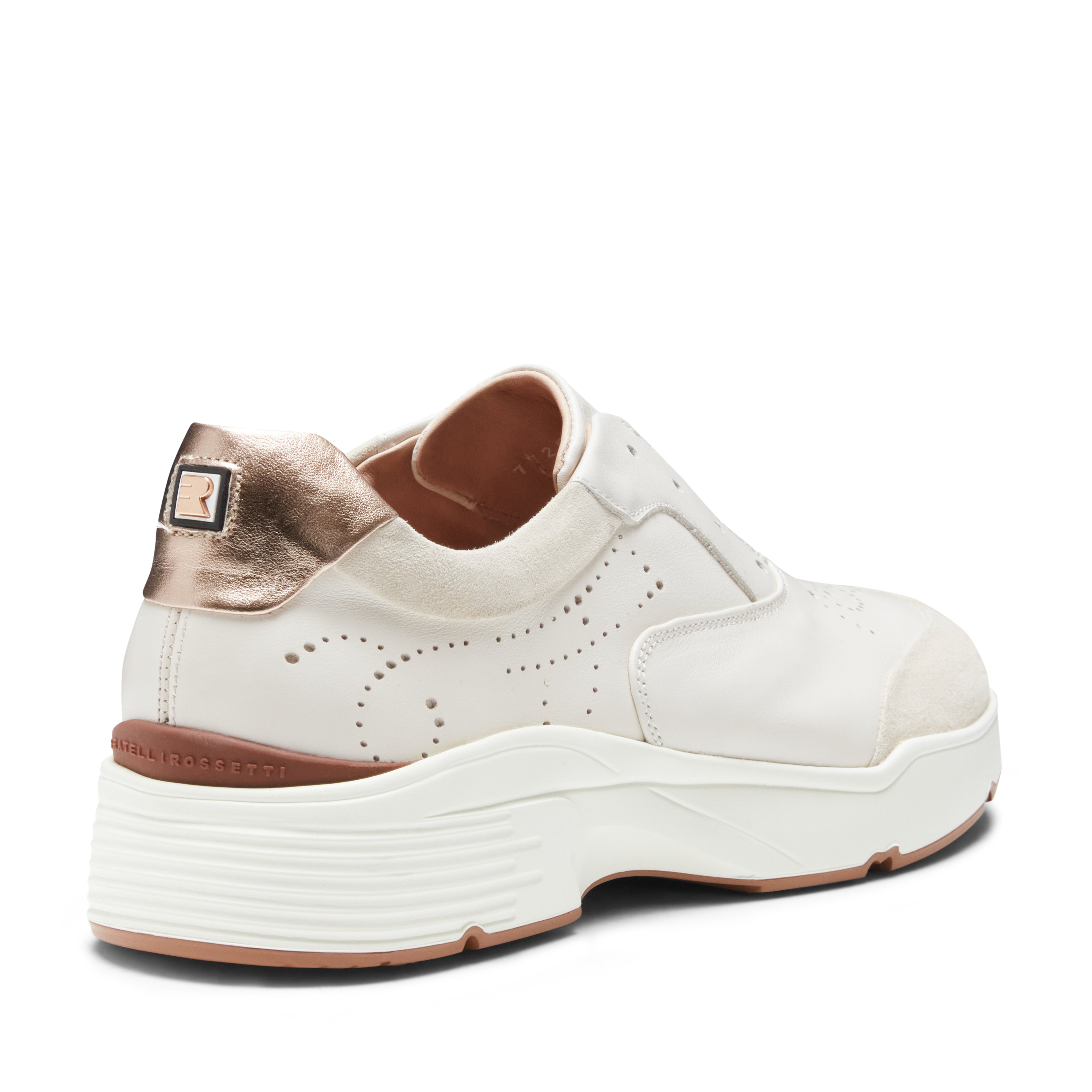 F.lli Rossetti 77205 Sneaker Donna Pelle Riso Traforata