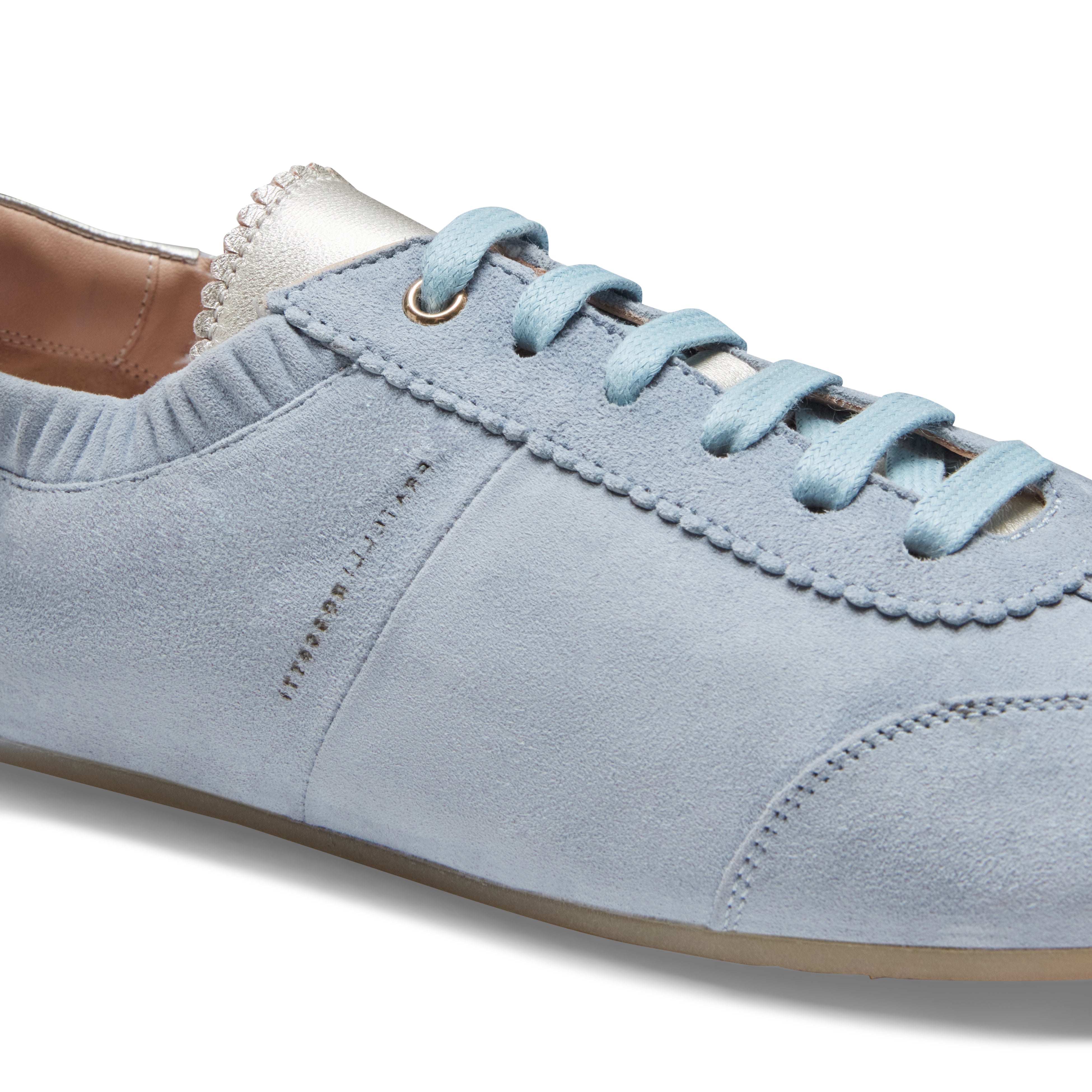 F.lli Rossetti 77224 Sneaker Donna Camoscio Celeste