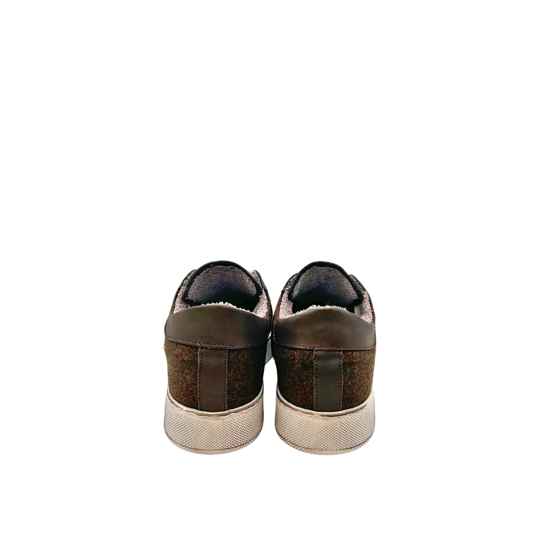 Sandro Barbera & Figli Wooly sneaker uomo marrone lana merino