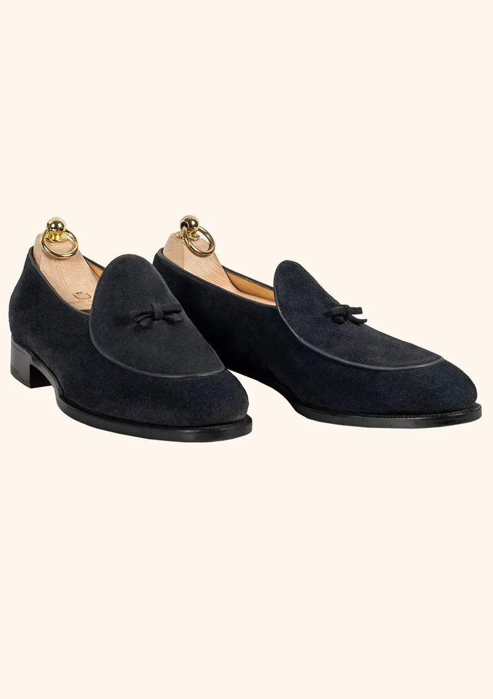 Stefano Bemer Loafers Mocassino Camoscio Blu C1205