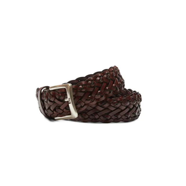 F.lli Rossetti 97451 cintura uomo mogano intrecciata