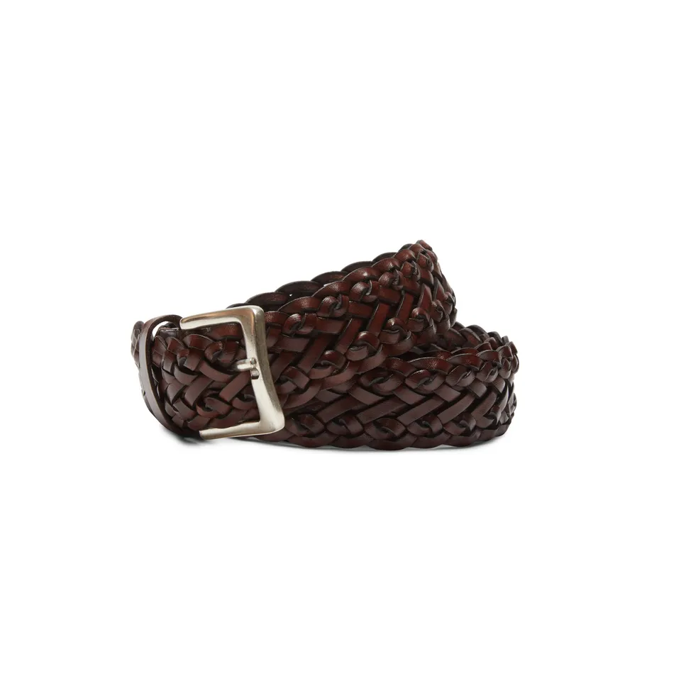 F.lli Rossetti 97451 cintura uomo mogano intrecciata