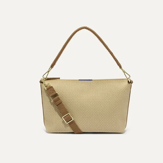 Rothy's The Daily Crossbody borsa tracolla beige Macadamia zip