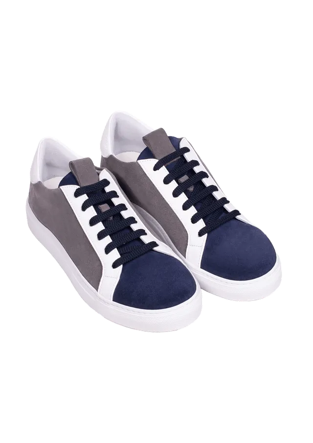 Stefano Bemer Sneakers Modello3 sneakers kudu grigio blu
