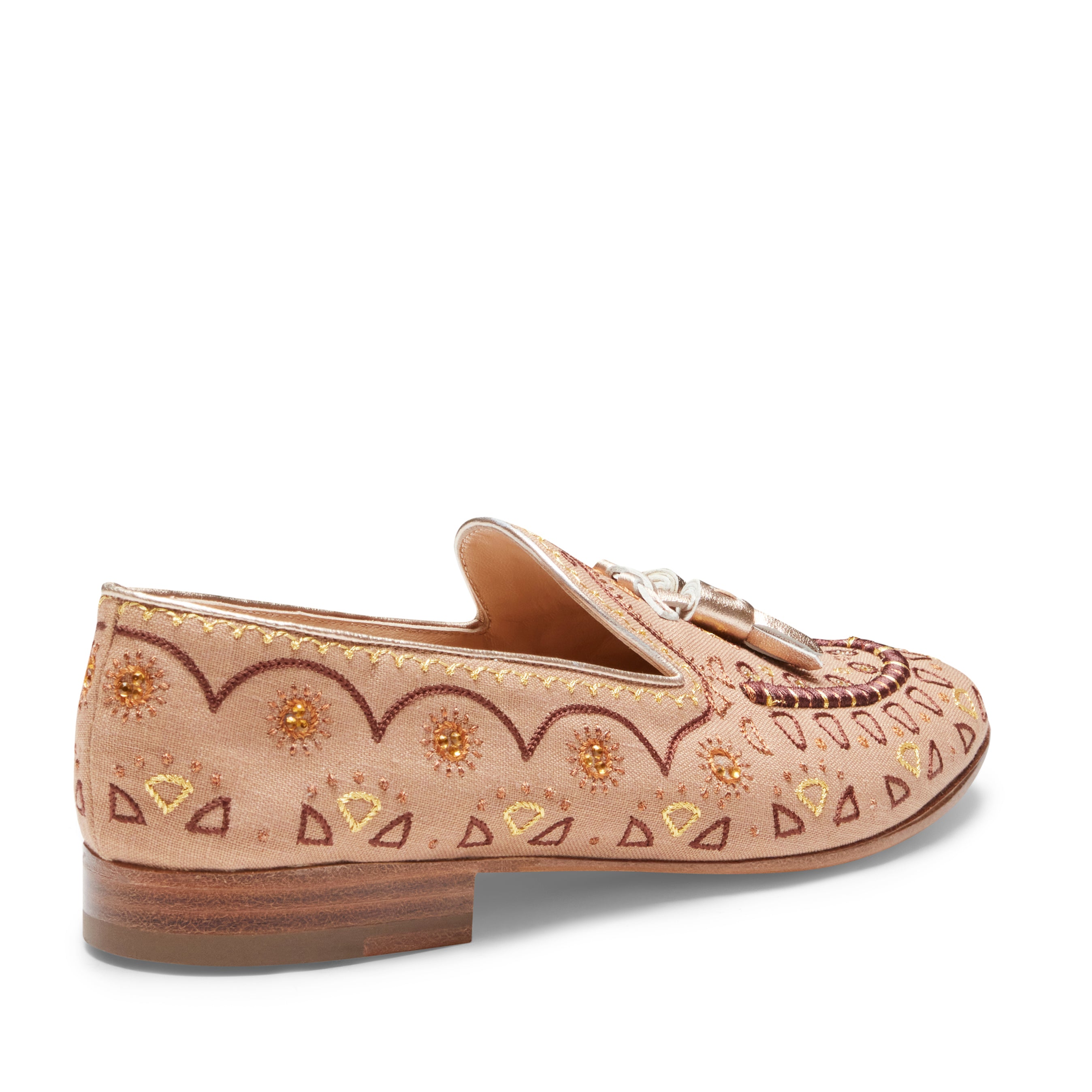 F.lli Rossetti Brera 68249 Mocassino Noce Ricamato Lino