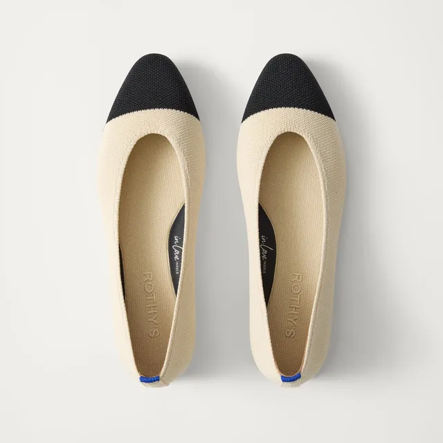 Rothy's The Almond Ballet ballerine Conch Captoe
