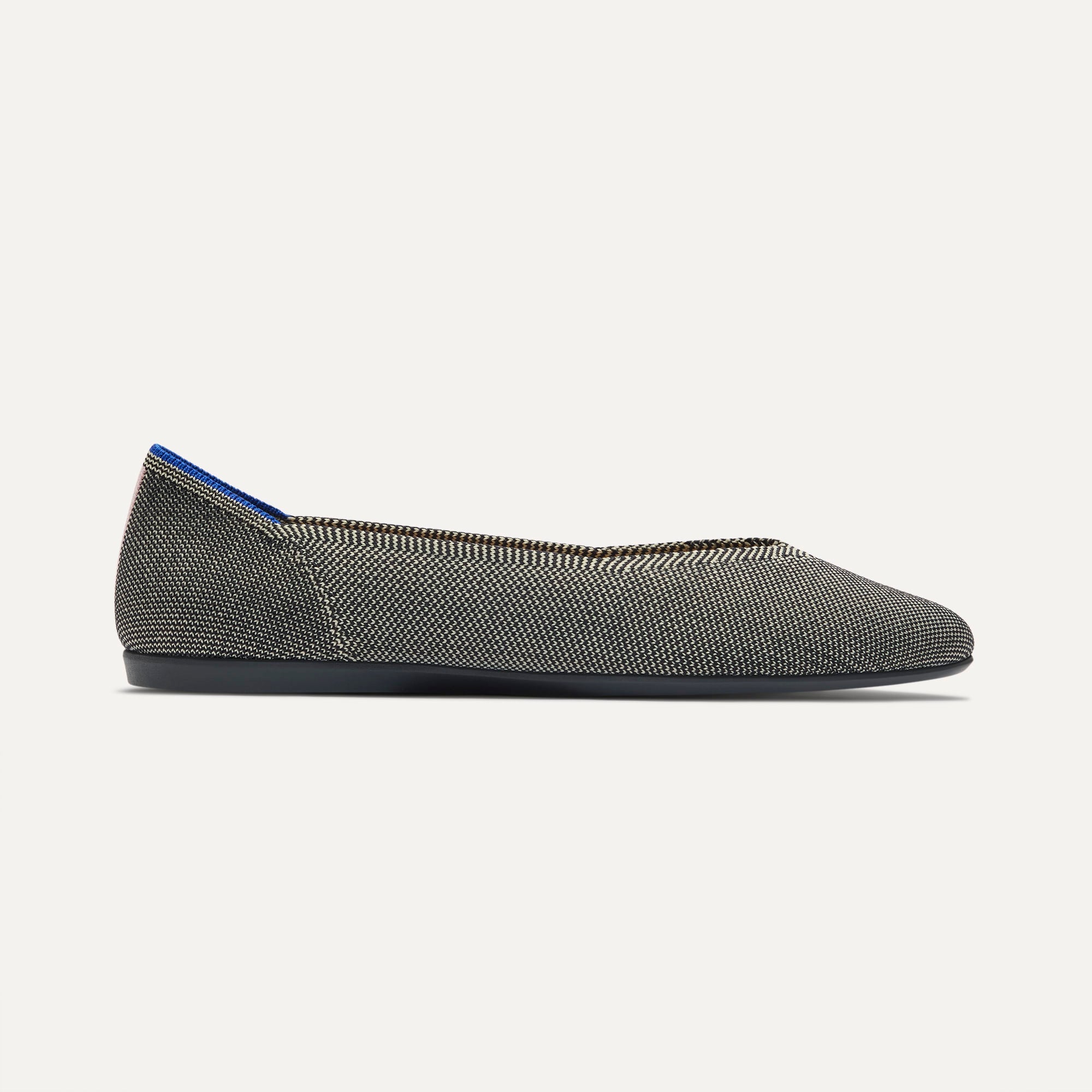 Rothy's The Daily Flat ballerine Salt Air nero beige knit