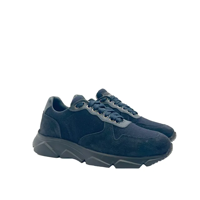 Sandro Barbera Wooly City Run Sneaker Lana Merino Blu