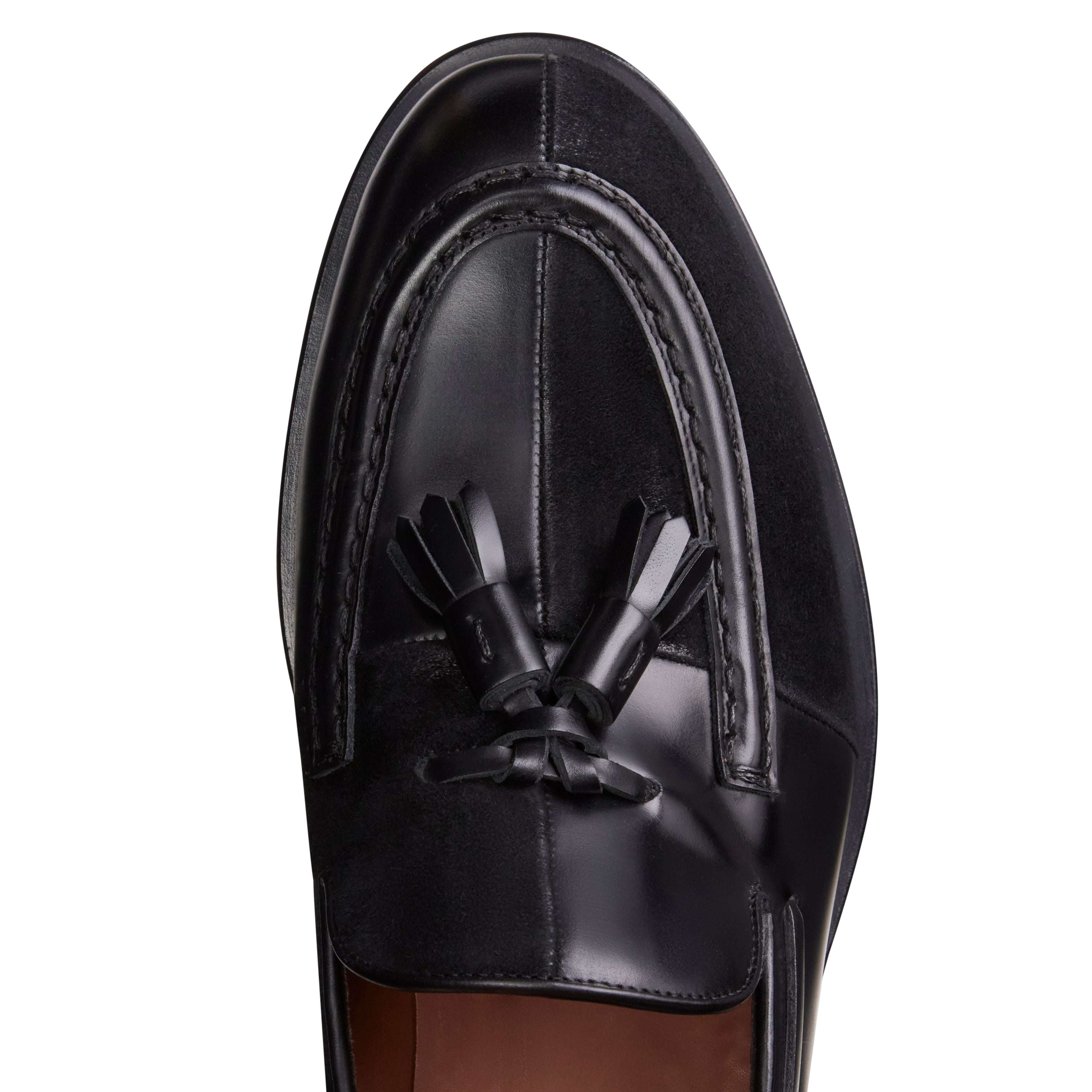 F.lli Rossetti Brera 15267 mocassino nero pelle suede