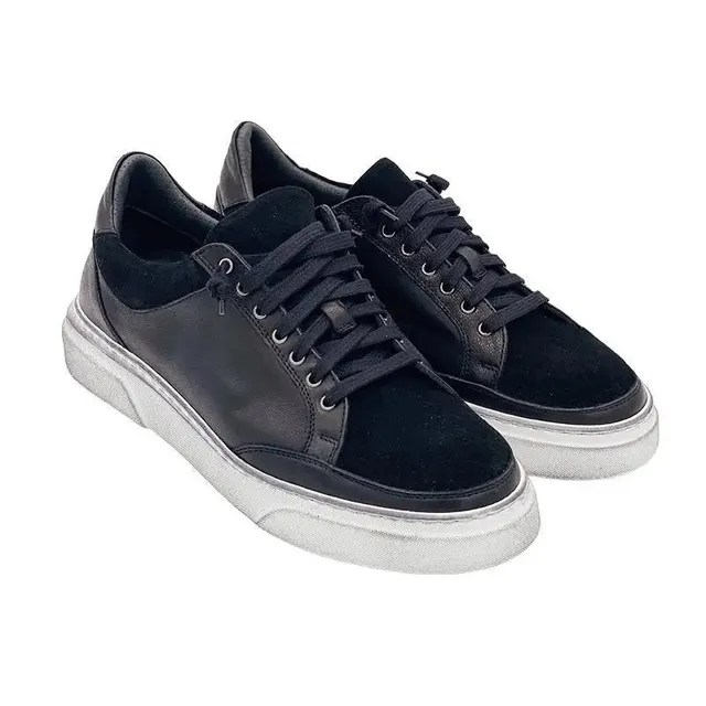 Sandro Barbera Airing Maya sneaker uomo nero pelle camoscio 40