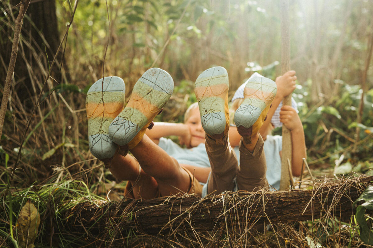 Wildling Robulo camel scarpe barefoot cotone bambini