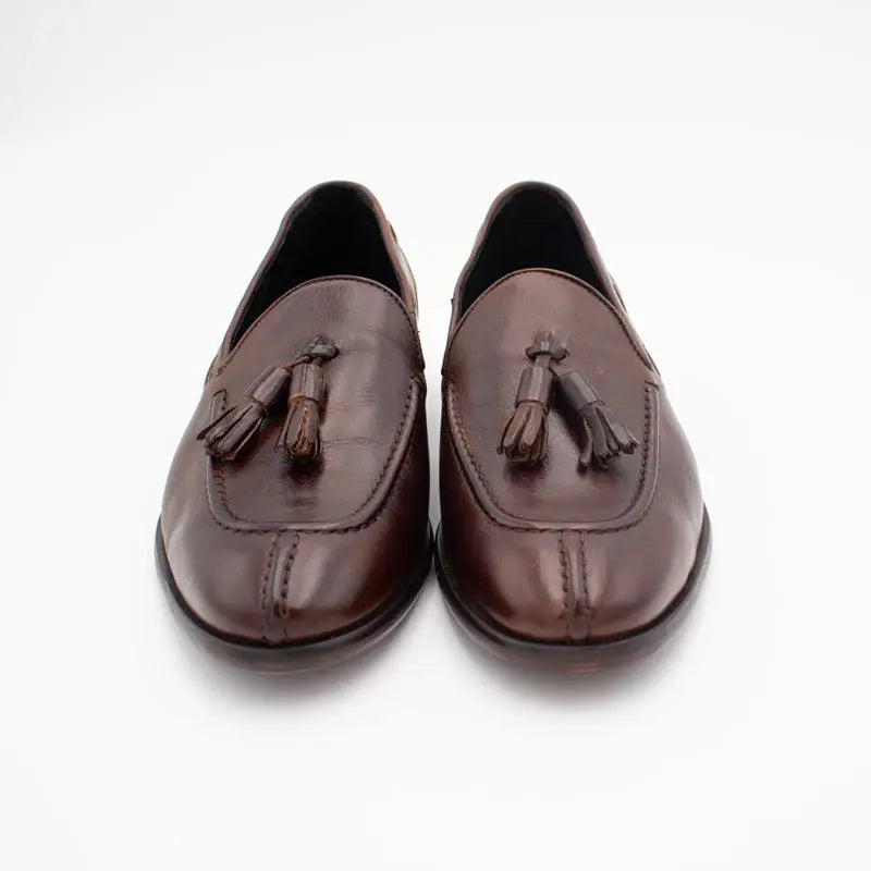Sandro Barbera & Figli 5786 Mocassino Uomo Moro Pelle Lavata 45