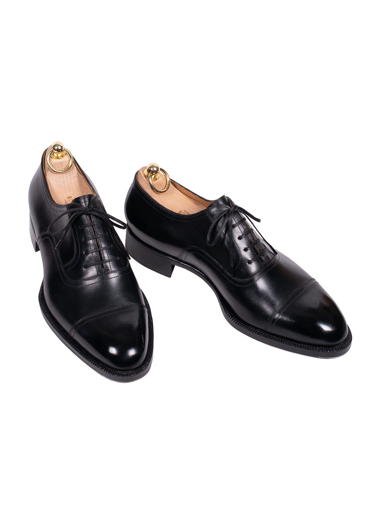 Stefano Bemer Oxfords T6430 stringate nere pelle francese