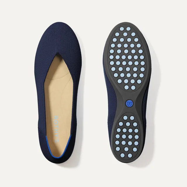 Rothy's The Daily Flat ballerine Navy maglia comoda