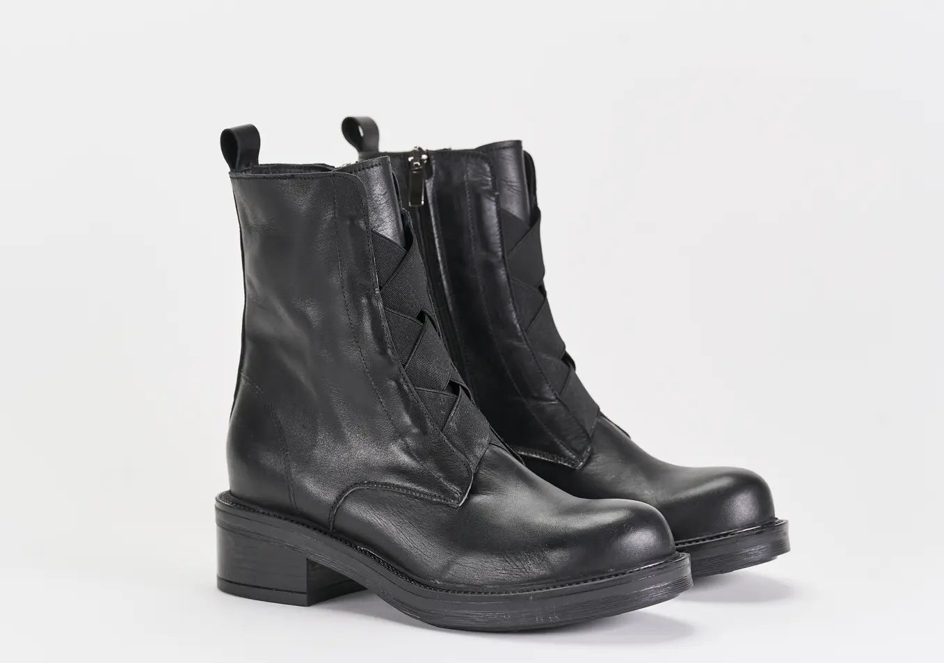 Sandro Barbera Gaia 13 stivaletto donna nero biker