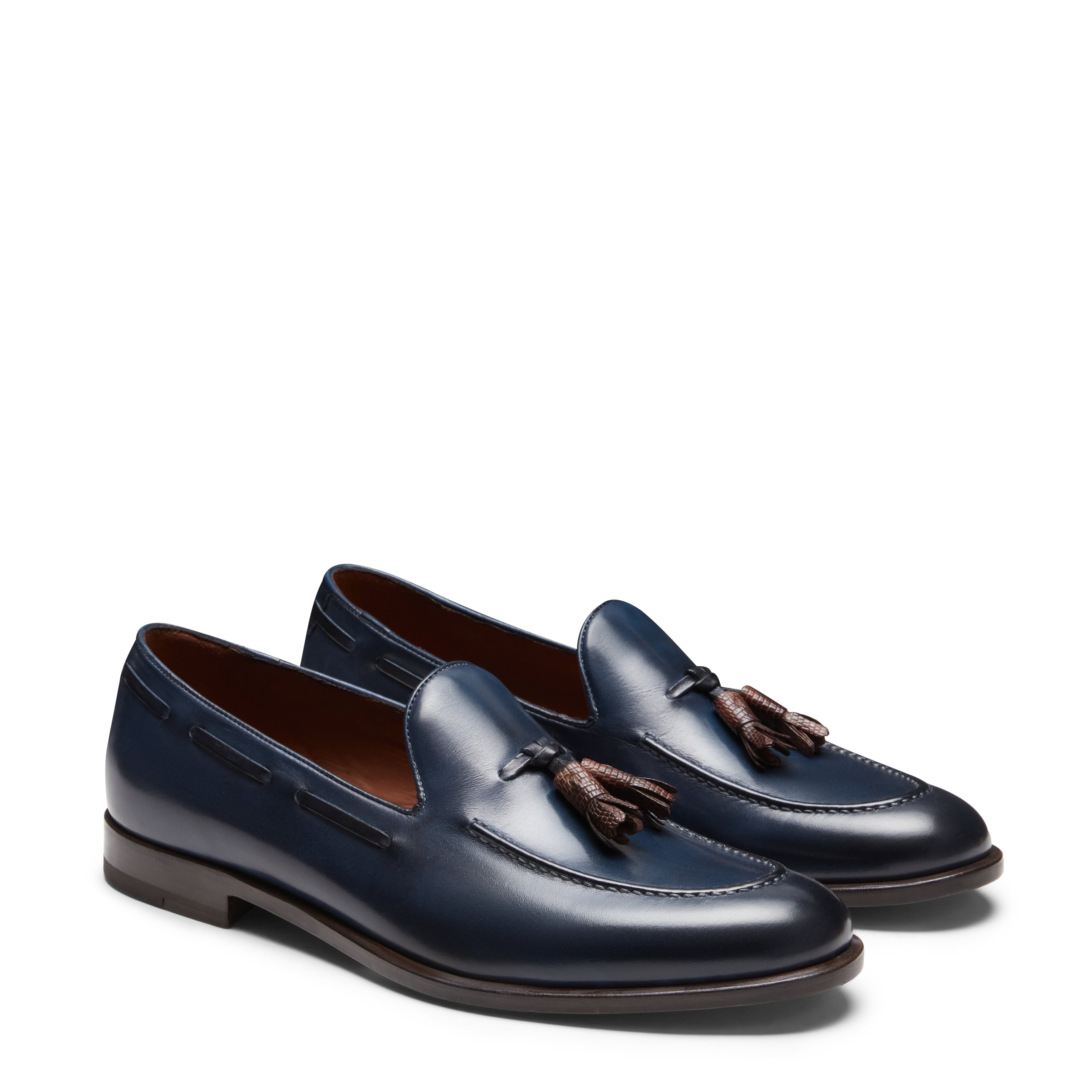 F.lli Rossetti Brera 15167 mocassino uomo pelle blu marine