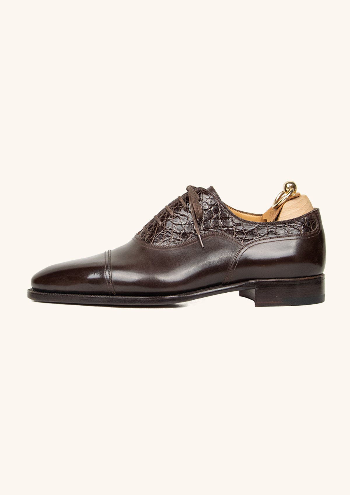 Stefano Bemer Oxfords C6321V5 Stringate Cuoio Coccodrillo 42,5