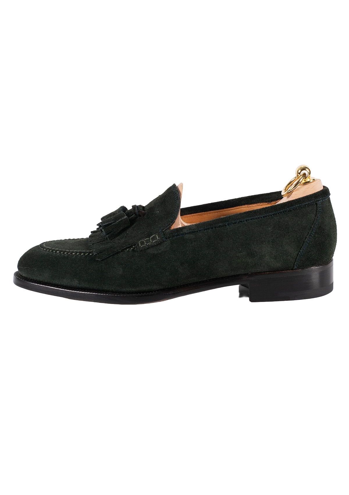 Stefano Bemer Loafers C1199 mocassini verde camoscio