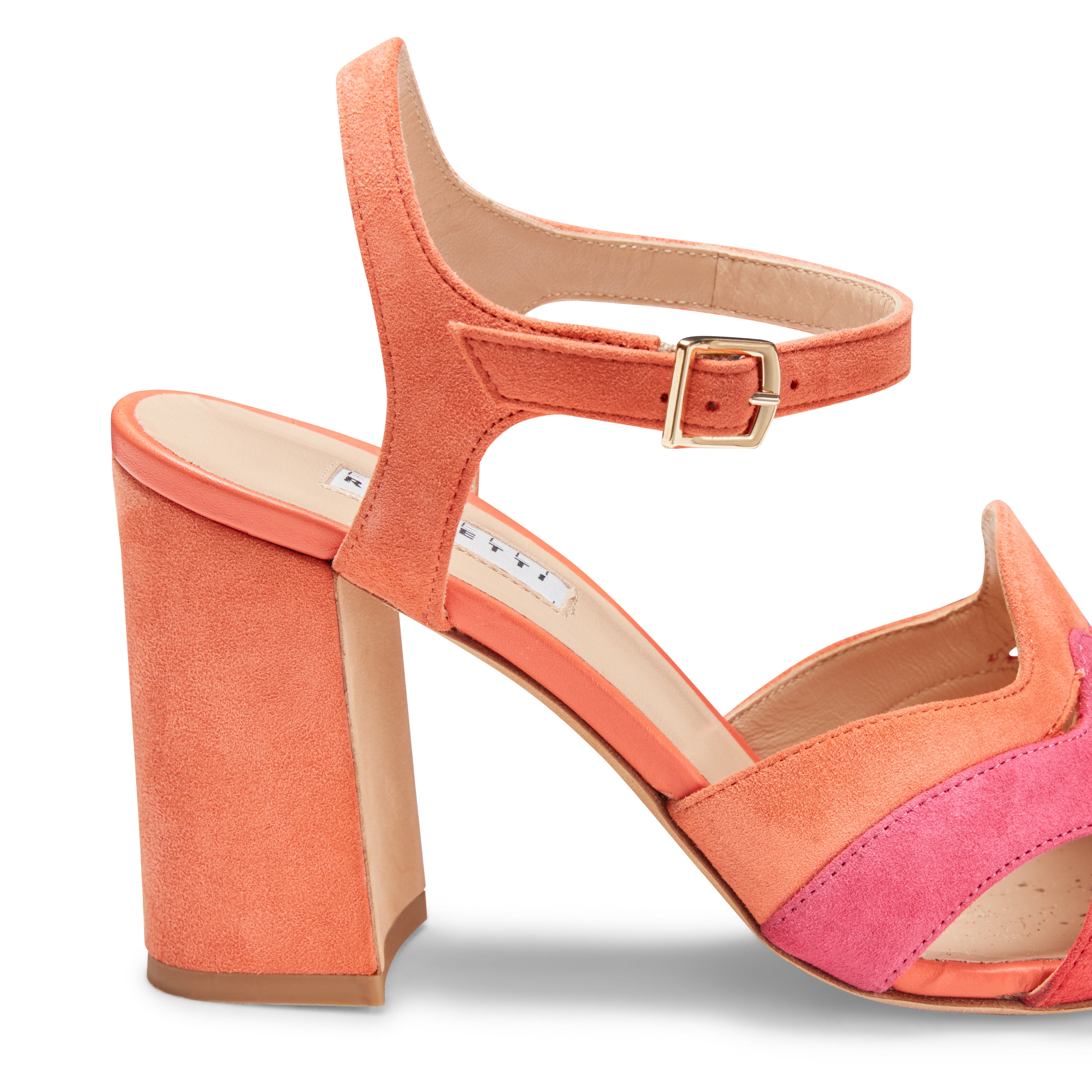 F.lli Rossetti 68221 sandalo suede Rosso tacco 80