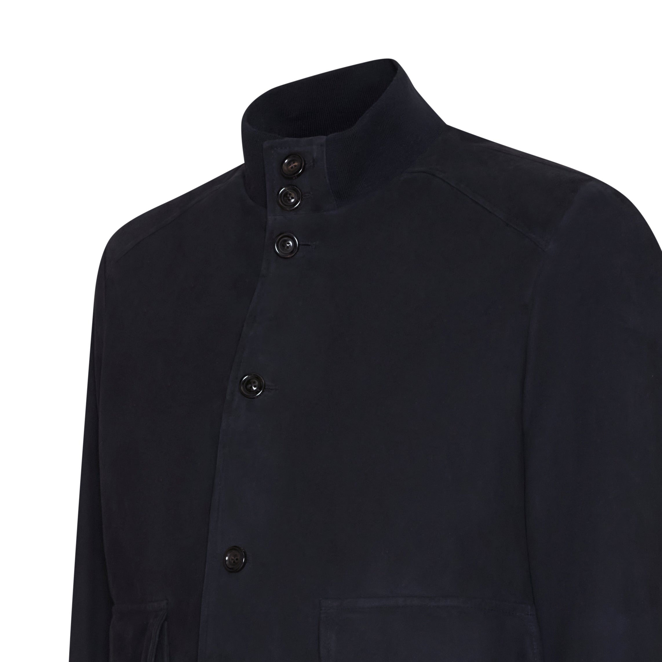 F.lli Rossetti Giubbino Bomber Uomo Blu Marine Suede