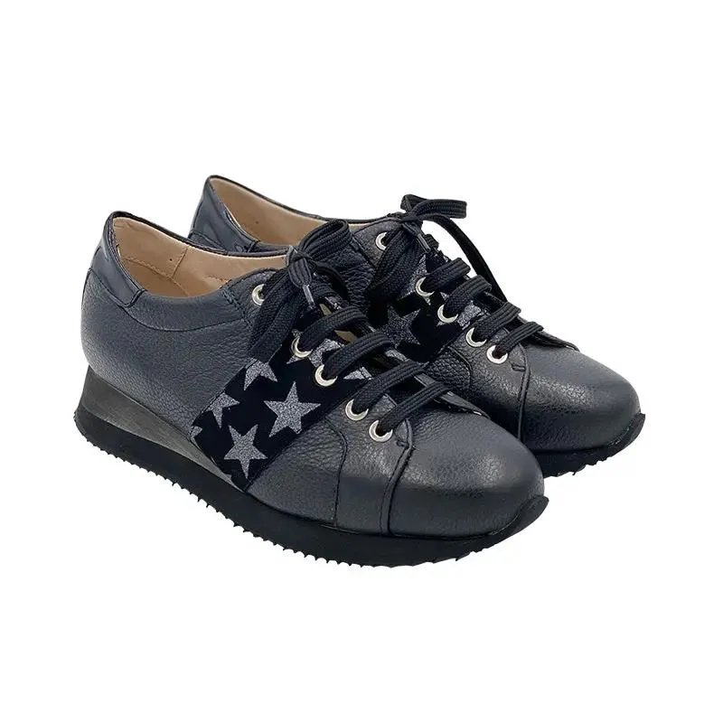 Sandro Barbera Sneakers Donna Bottalato Sneakers Nero Pelle