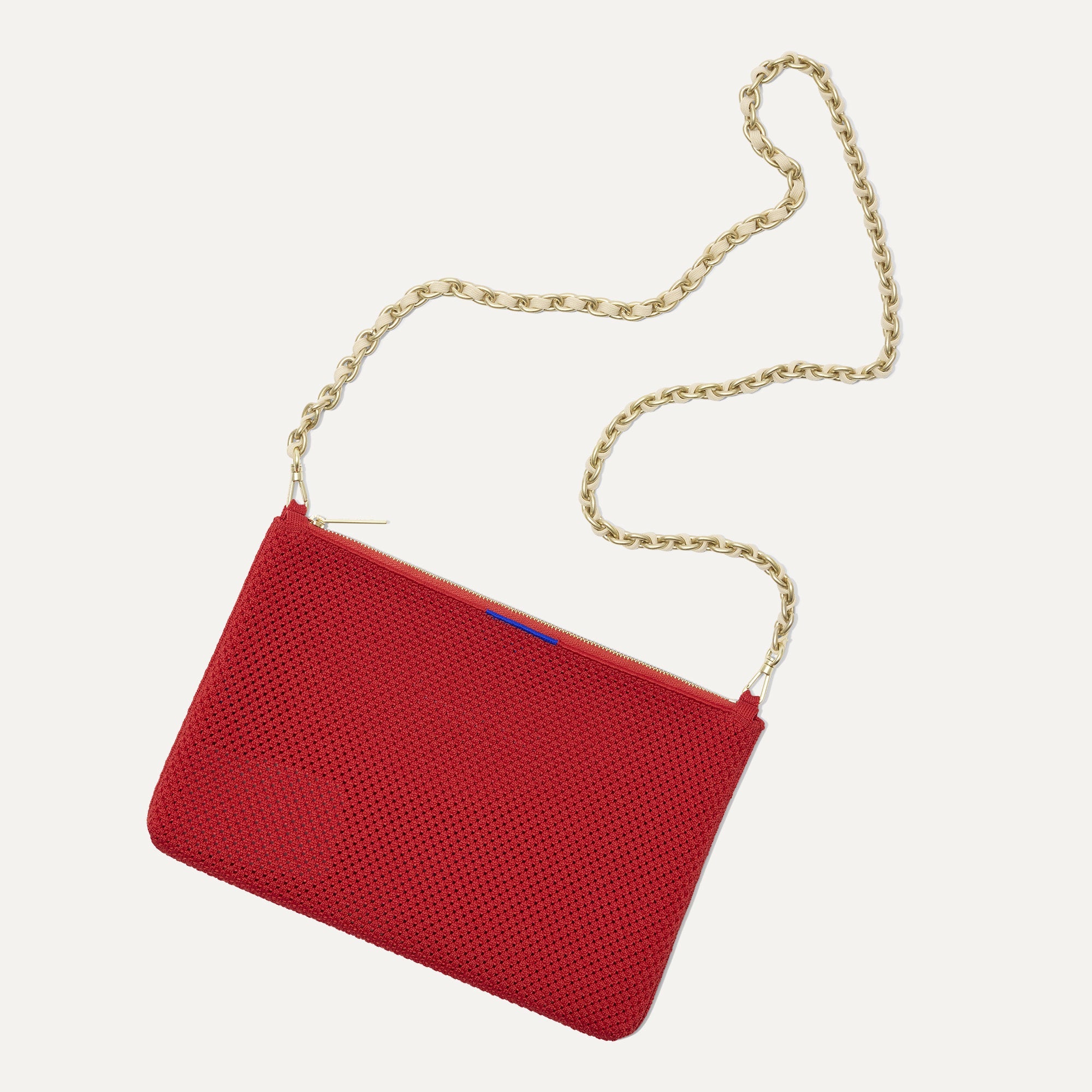 Rothy's Convertible Clutch pochette Scarlet rossa maglia