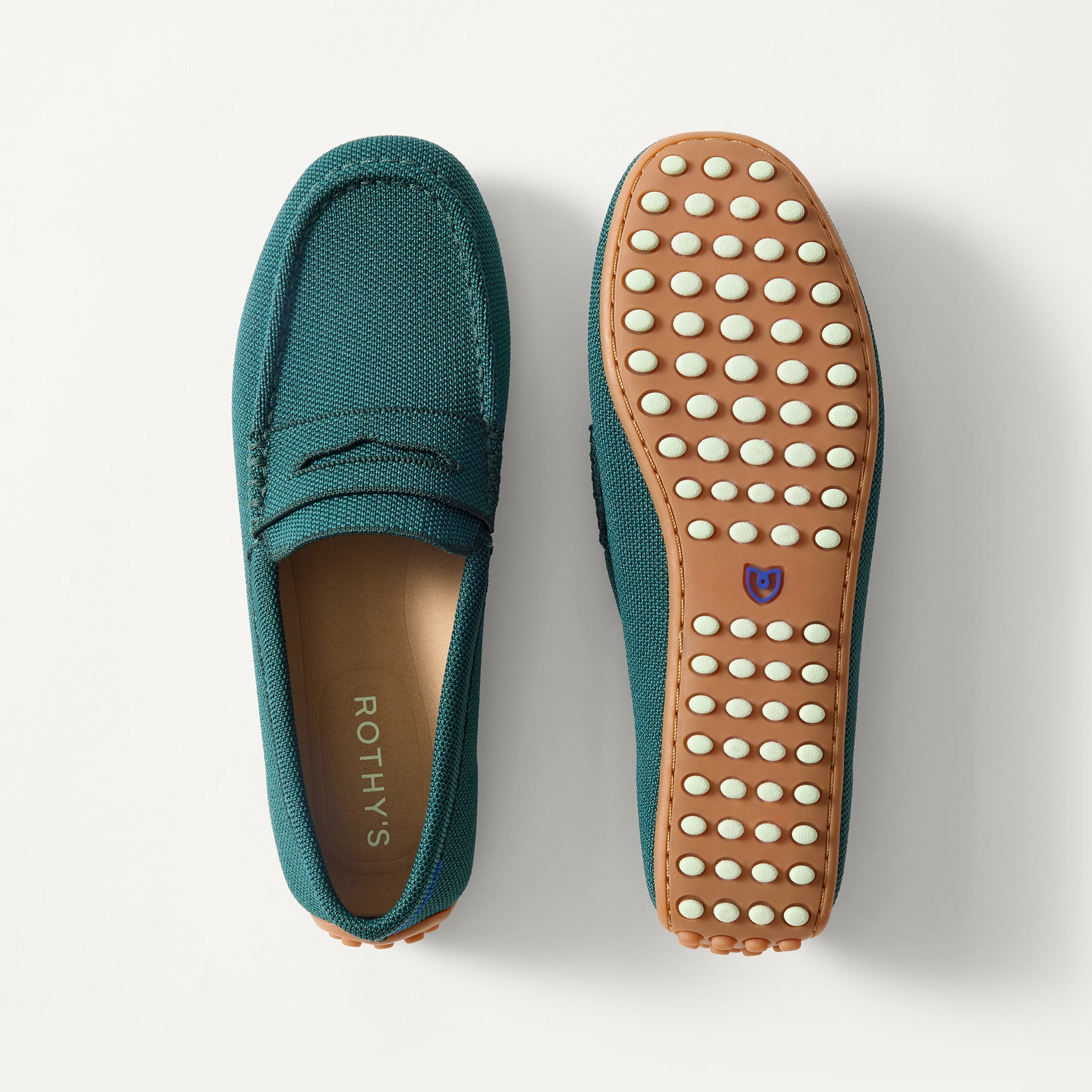 Rothy's The Daily Driver mocassini donna Deepwater verde scuro