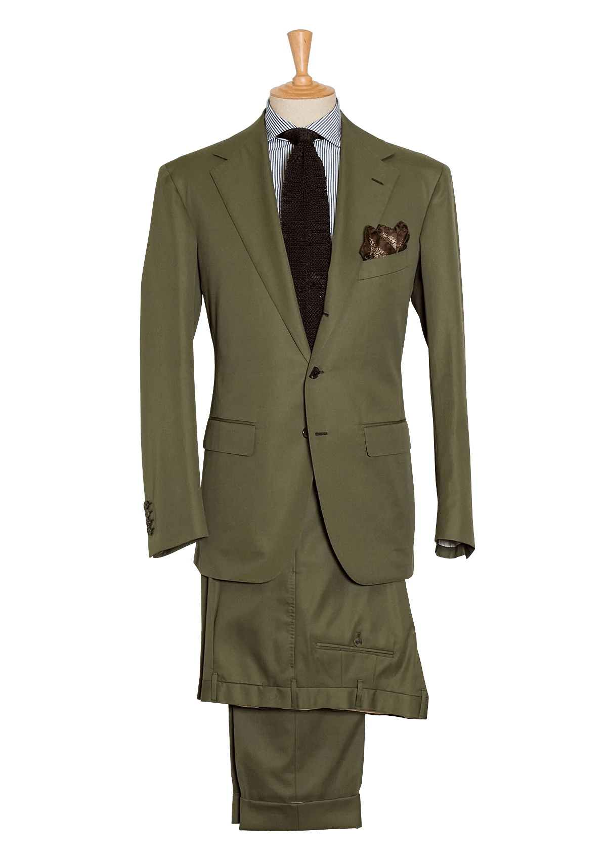 Stefano Bemer Suits SV1008 completo uomo cotone verde 54