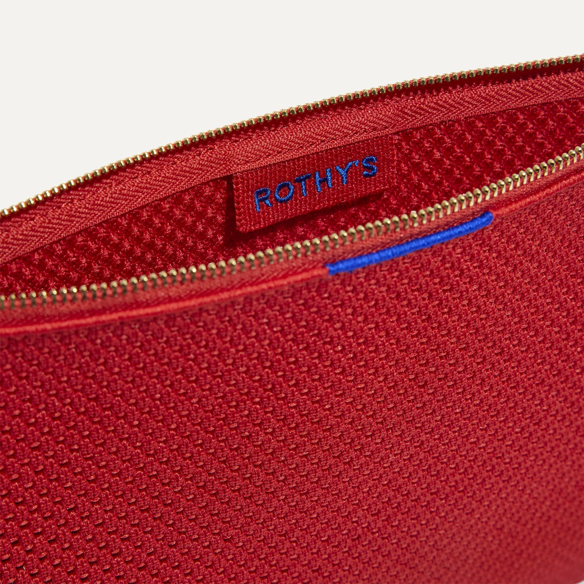Rothy's Convertible Clutch pochette Scarlet rossa maglia