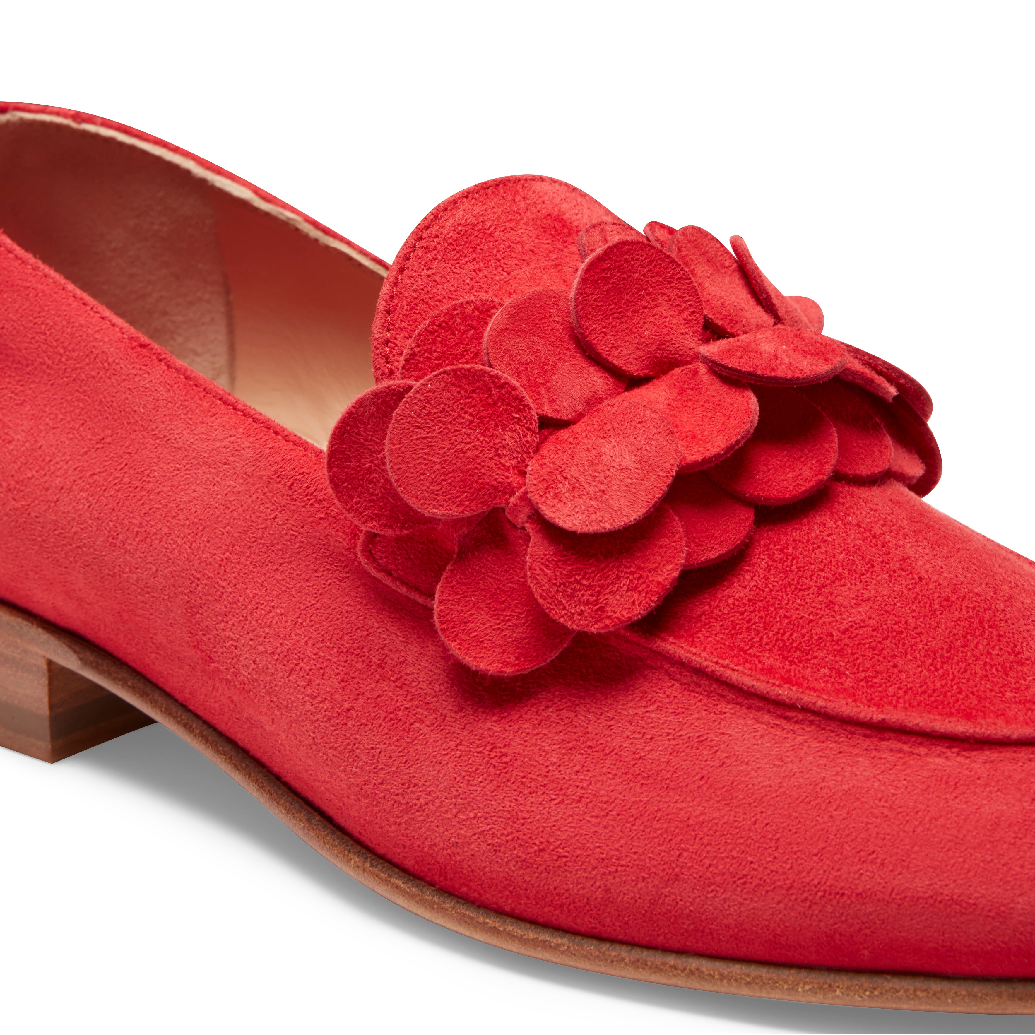 F.lli Rossetti 68258 Mocassino Donna Suede Rosso Cuoio