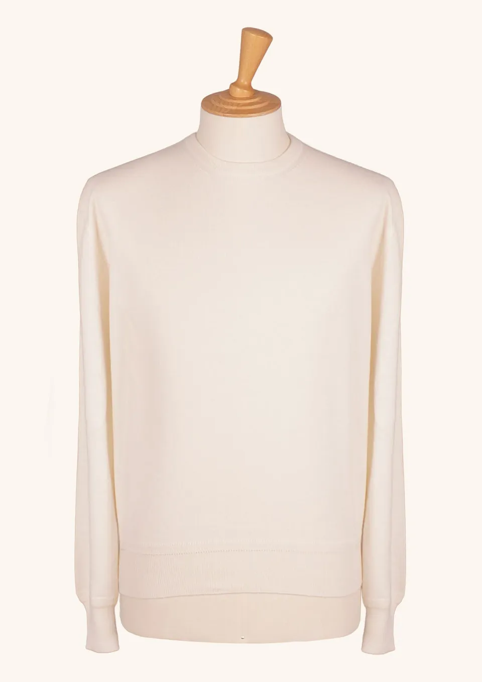 Stefano Bemer Knitwear W26SB200 maglione cashmere crema