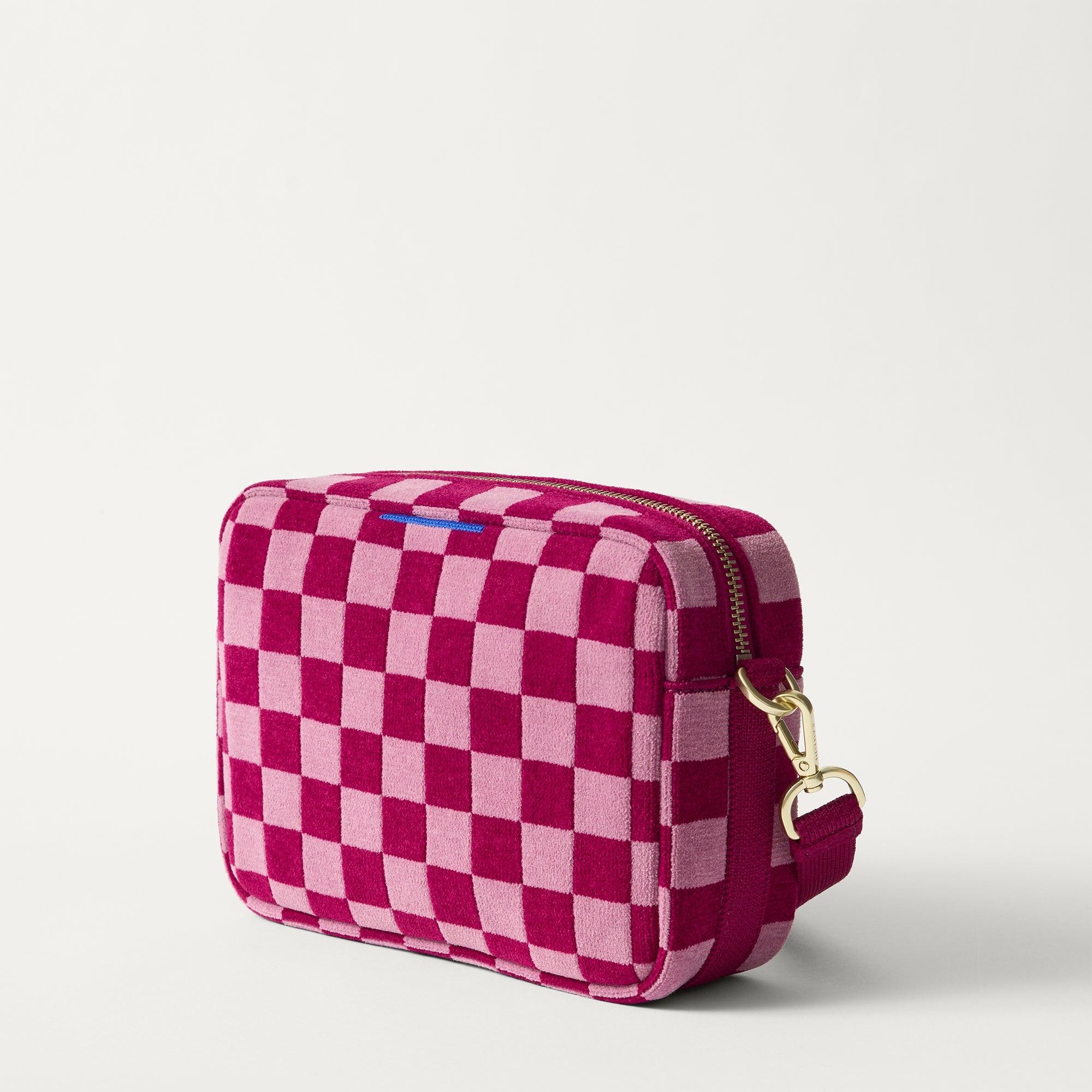 Rothy's The Crossbody Camera Bag borsa tracolla ReVelvet Orchid quadri