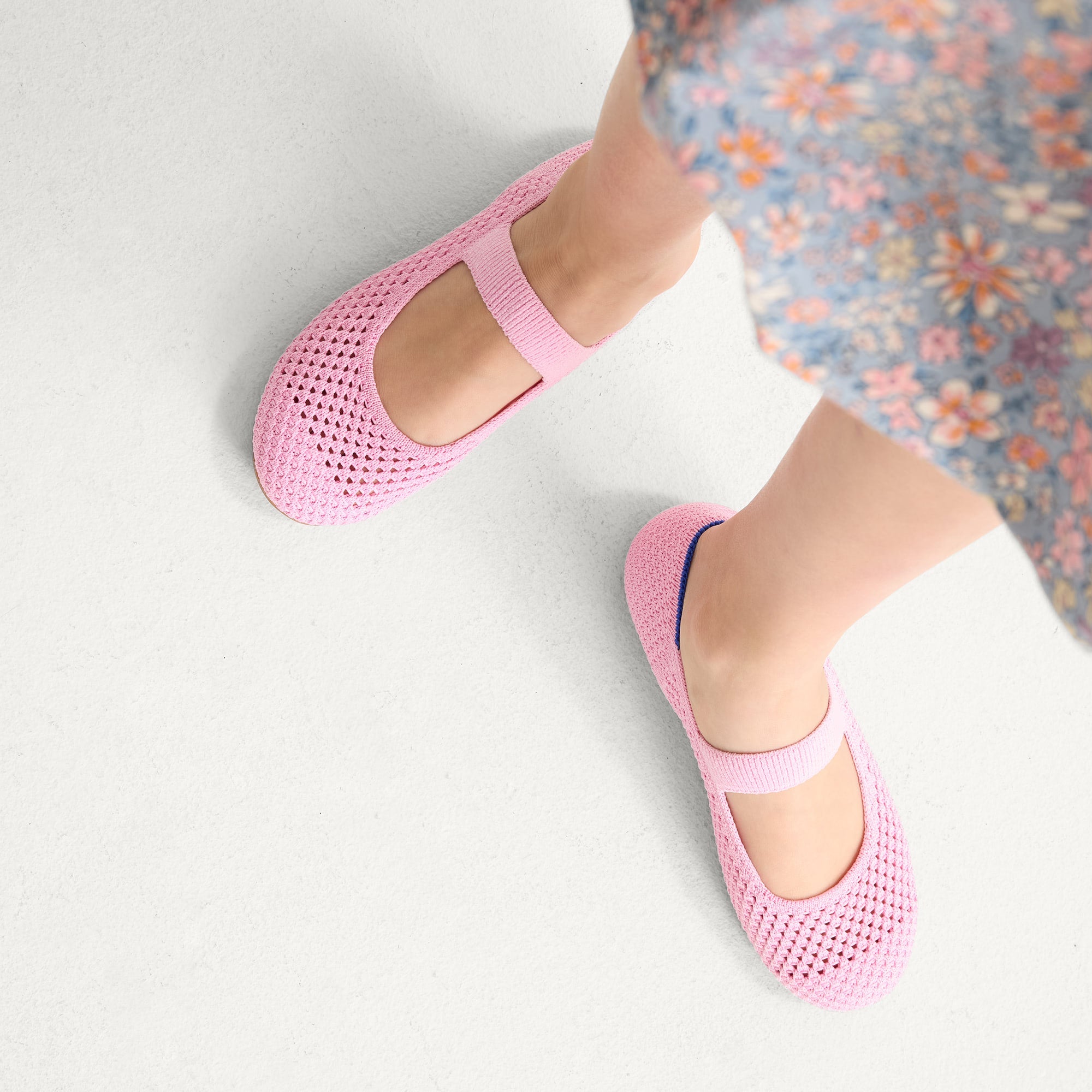 Rothy's The Kids Mary Jane scarpe bambina Tutu Open-Knit rosa