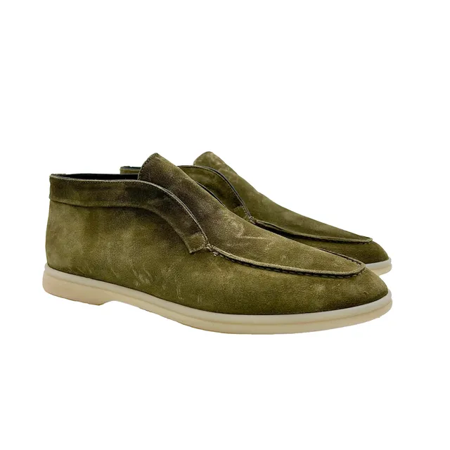 Sandro Barbera Midi 797-23 mocassini uomo bosco pelle suola gomma