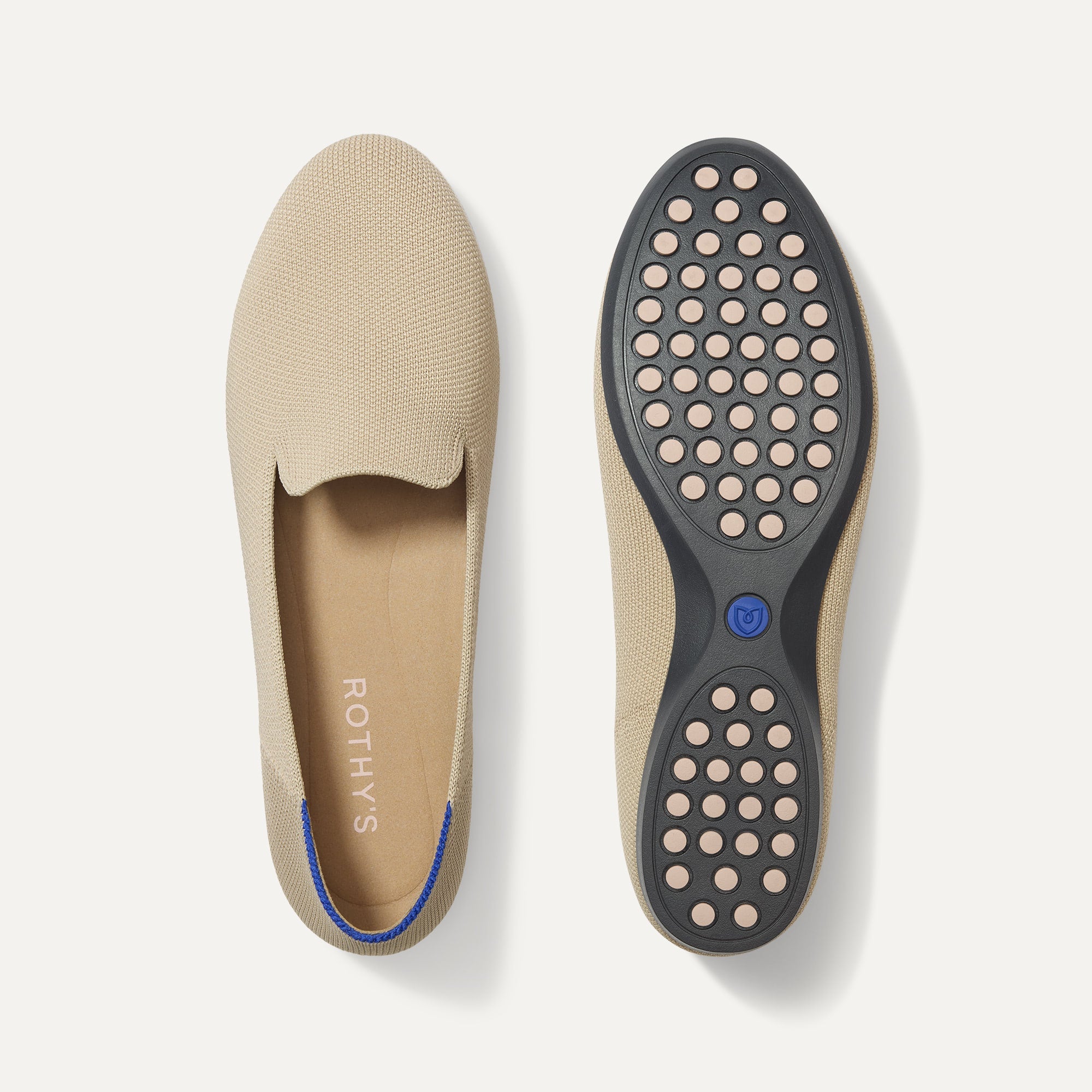 Rothy's The Daily Loafer mocassini donna Ecru avorio knit