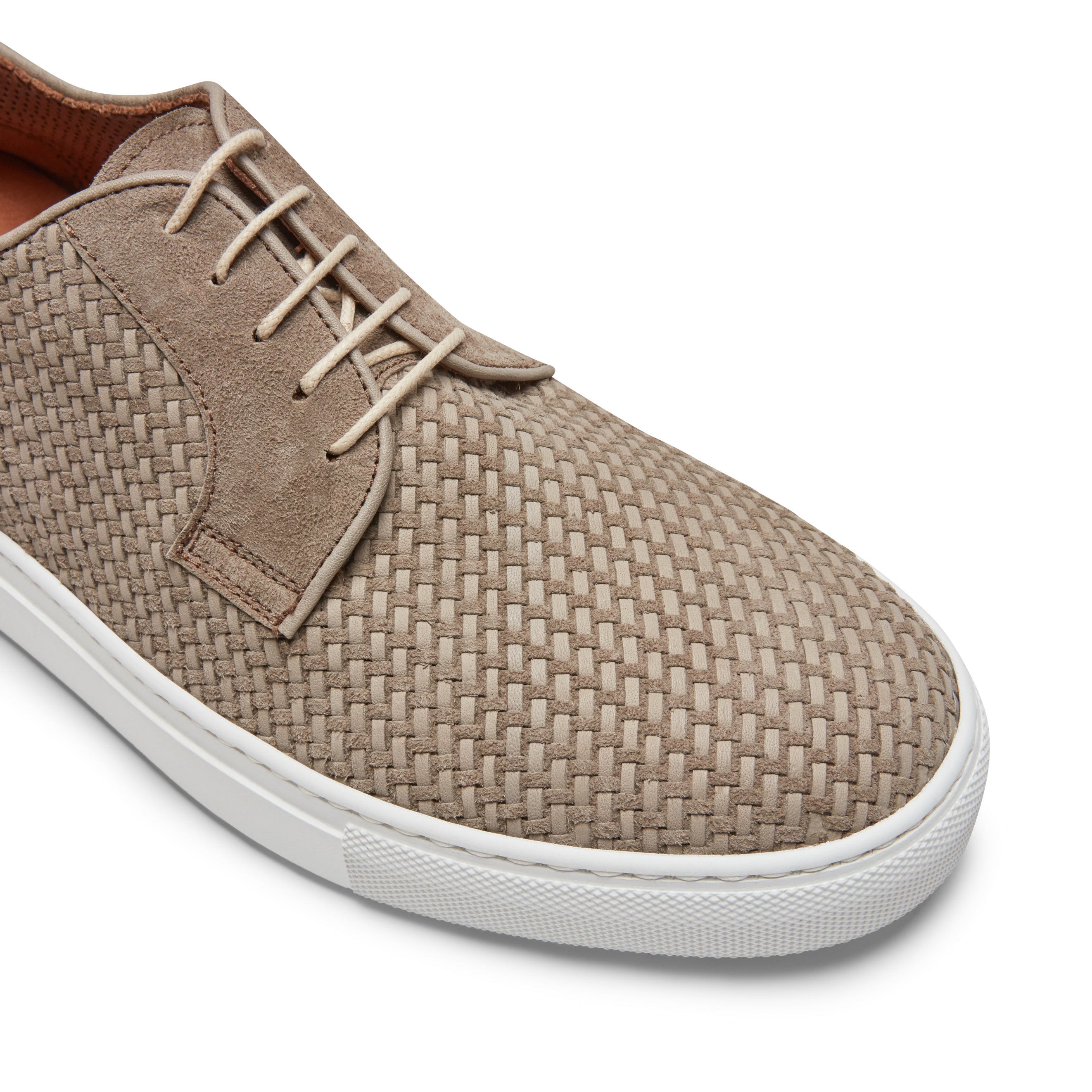 F.lli Rossetti 46727 sneaker suede tortora intrecciata