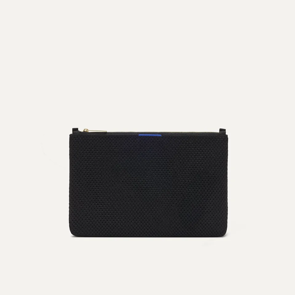 Rothy's Convertible Clutch pochette Black Espresso maglia