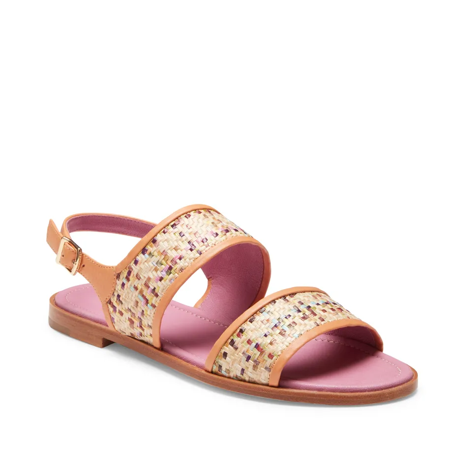 F.lli Rossetti 68229 Sandalo Flat Donna Tessuto Multicolor