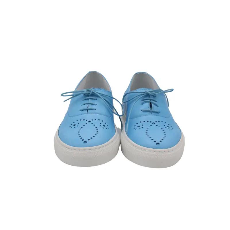 Sandro Barbera Spring francesina donna pelle azzurra