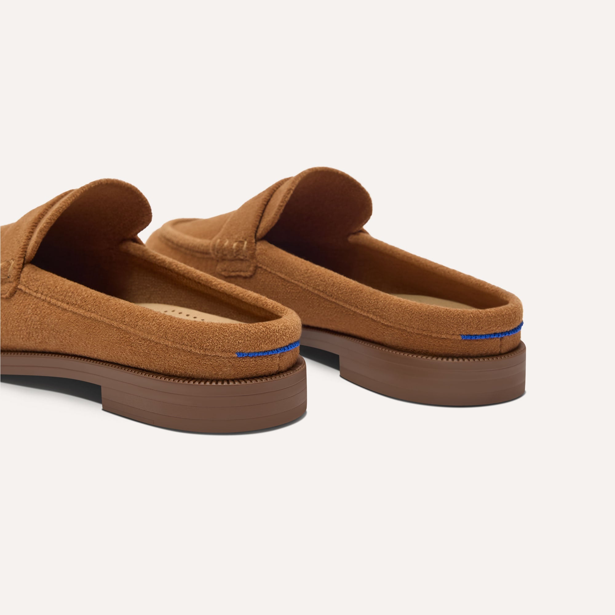 Rothy's The Penny Loafer Mule mocassini Caramel velluto