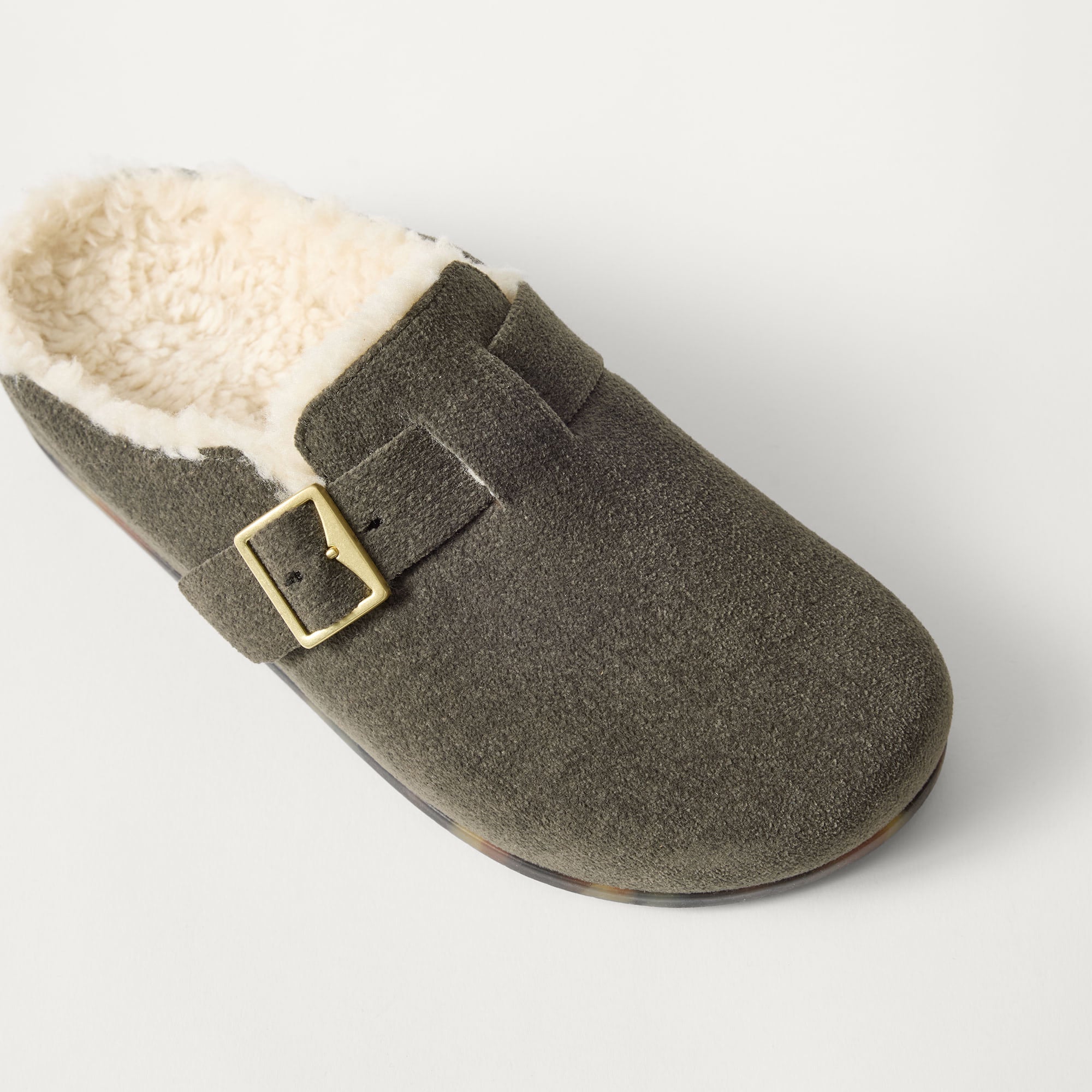 Rothy's The Teddy Buckle Clog zoccoli donna Olive ReVelvet