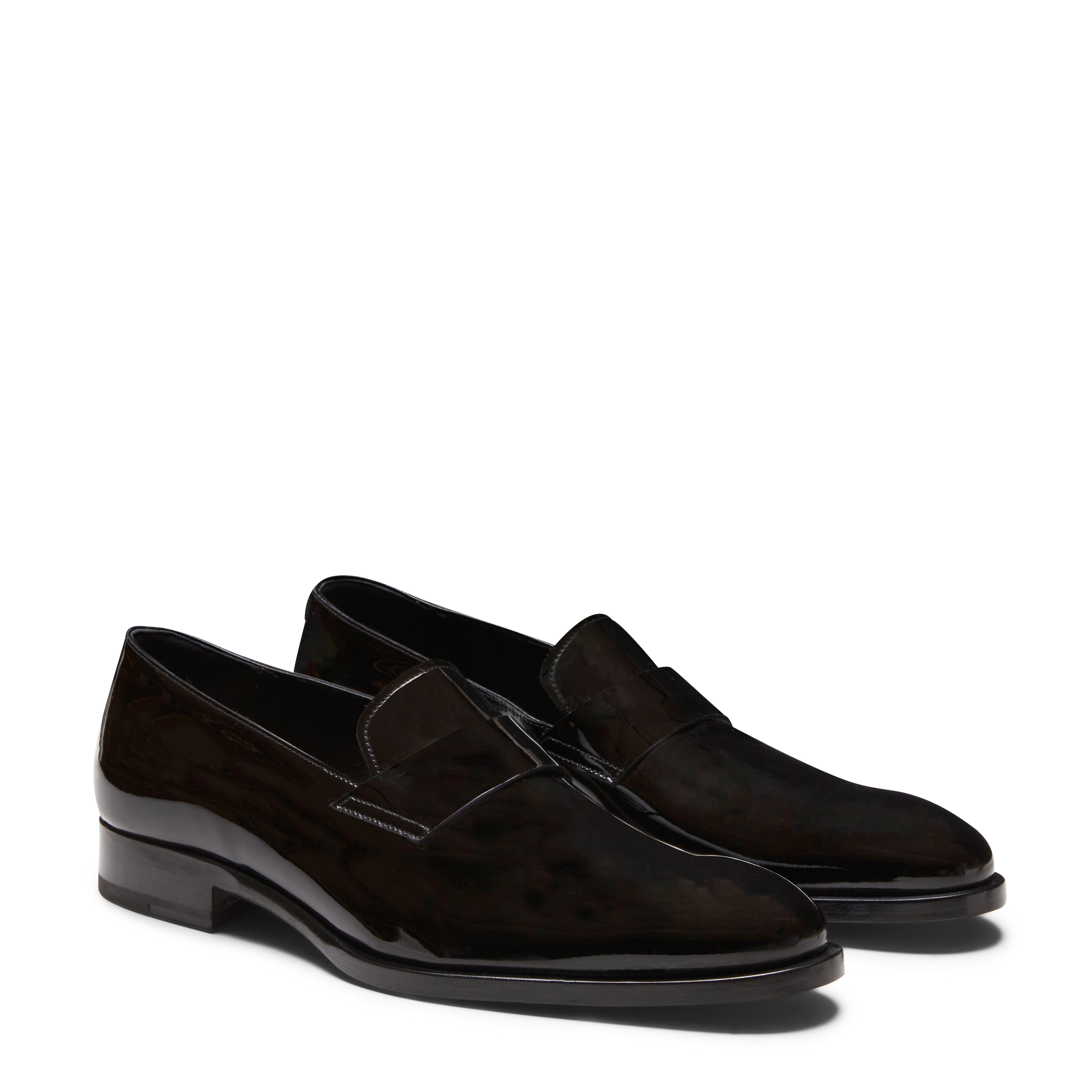 F.lli Rossetti 12852 Slipper Vernice Uomo Nera Pelle Lucida