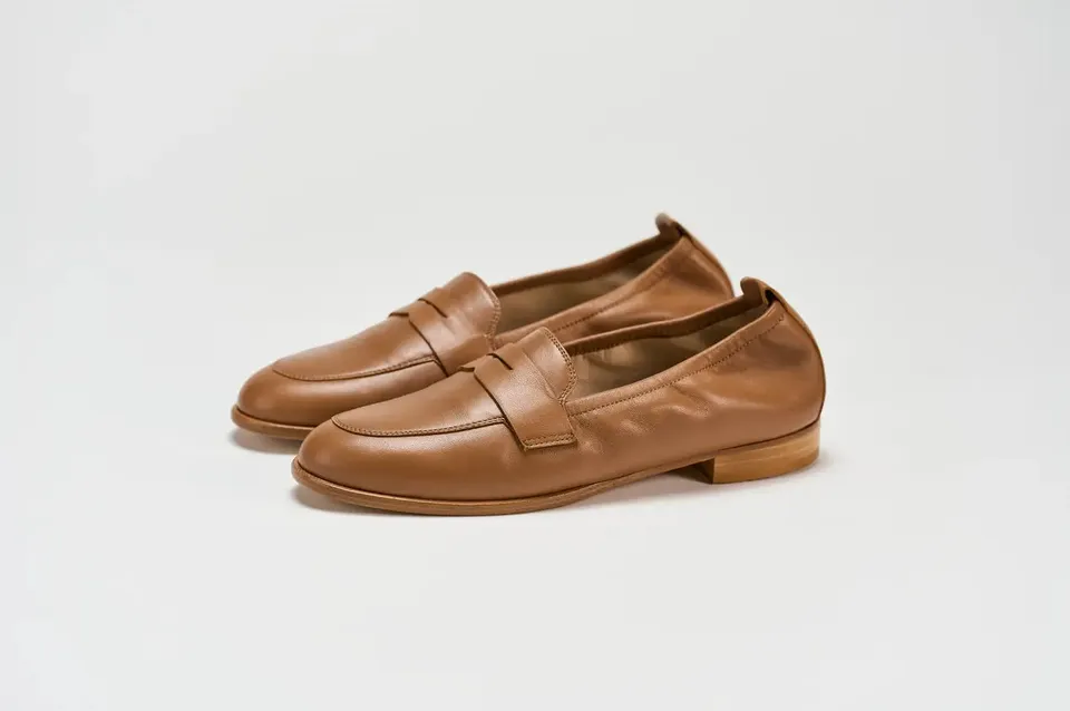 Sandro Barbera & Figli 03B mocassini donna cuoio pelle