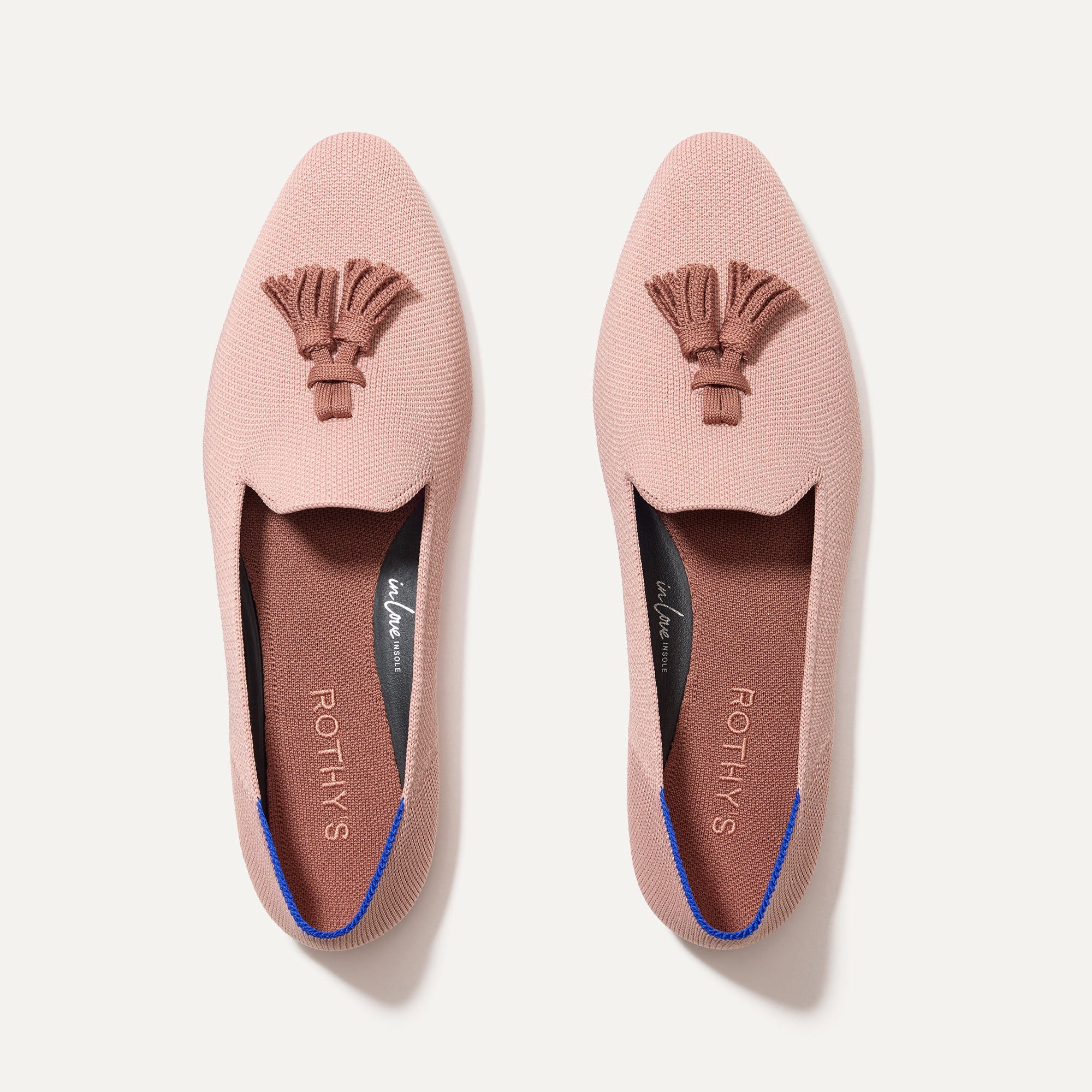 Rothy's Almond Tassel mocassini Amber Cat punta mandorla