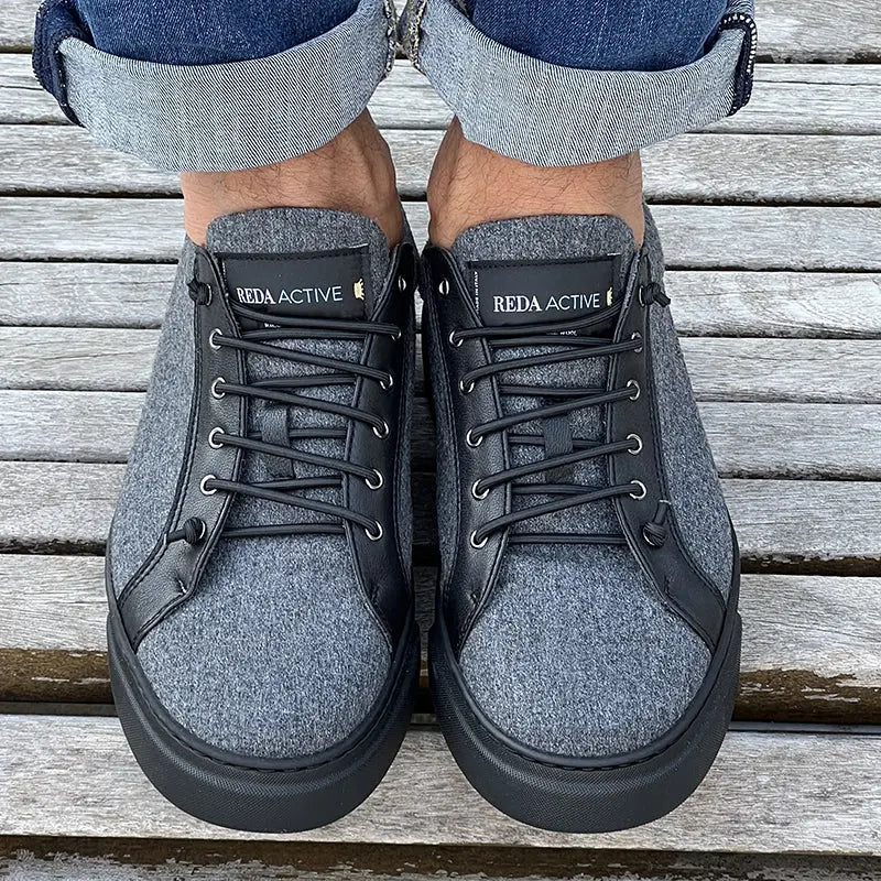 Sandro Barbera Wooly Merino sneaker grigia lana 41