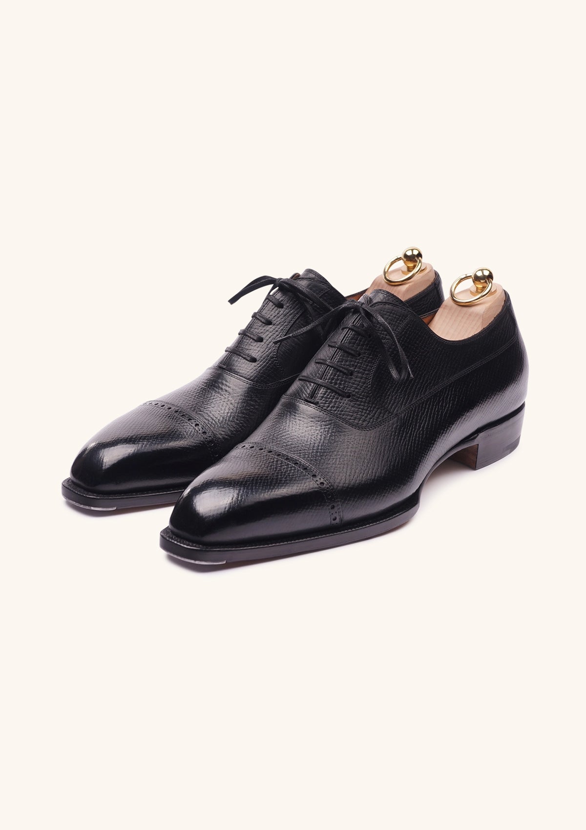 Stefano Bemer Oxfords T6451 stringate nere brogue pelle