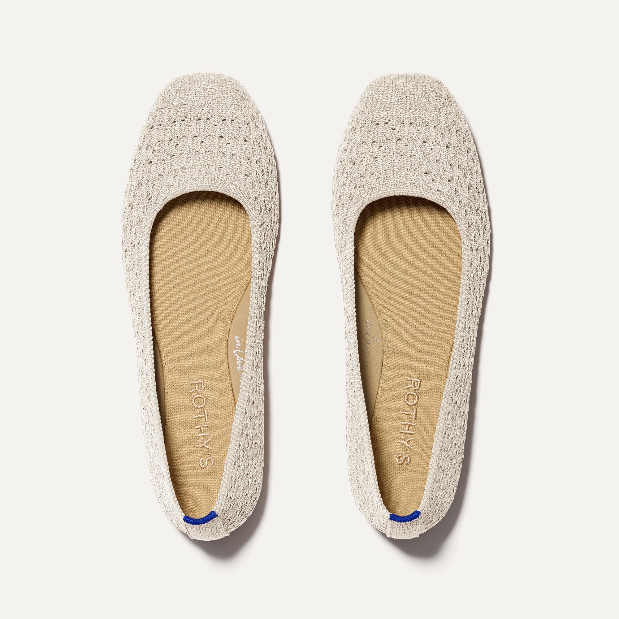 Rothy's Flats The Max Square ballerine Conch punta quadrata