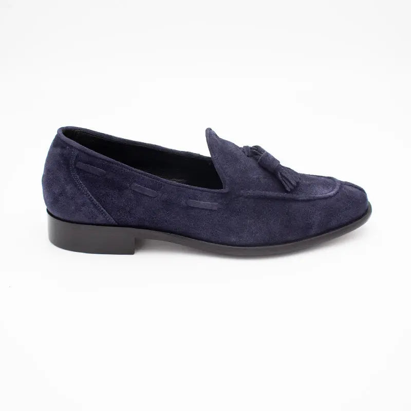 Sandro Barbera 5786 Mocassino Camoscio Blu Nappine