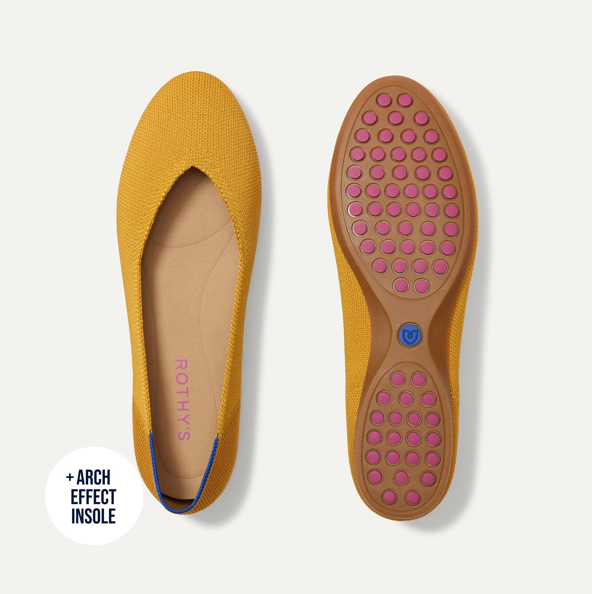 Rothy's The Daily Flat ballerine Marigold maglia comoda